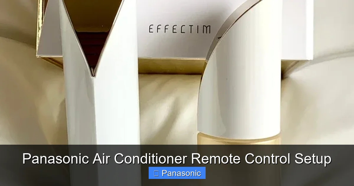 Panasonic Air Conditioner Remote Control Setup