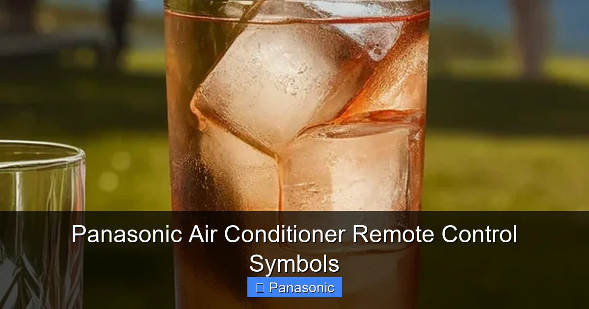 Panasonic Air Conditioner Remote Control Symbols