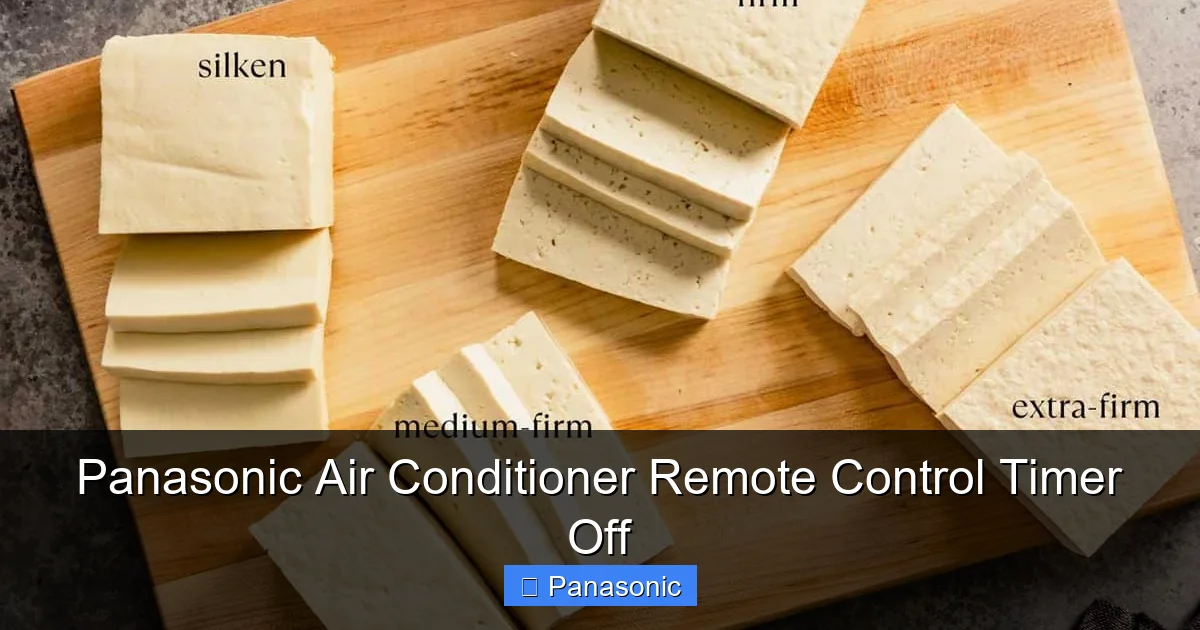 Panasonic Air Conditioner Remote Control Timer Off