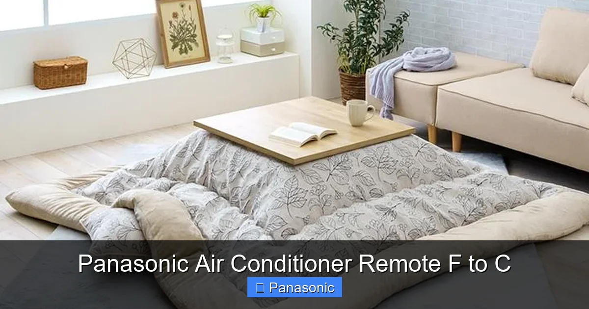 Panasonic Air Conditioner Remote F to C