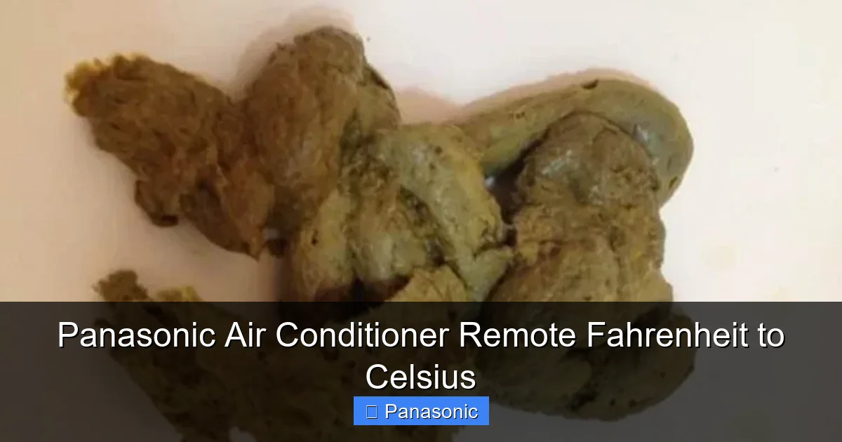 Panasonic Air Conditioner Remote Fahrenheit to Celsius