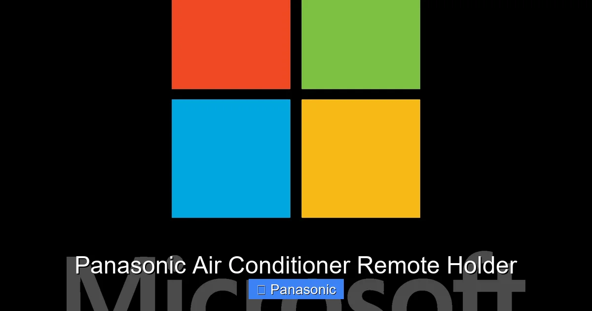 Panasonic Air Conditioner Remote Holder