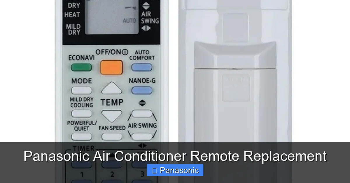 Panasonic Air Conditioner Remote Replacement