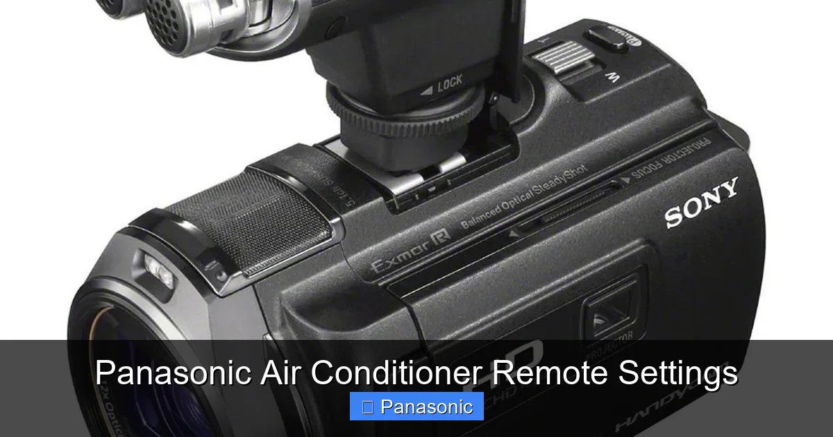 Panasonic Air Conditioner Remote Settings