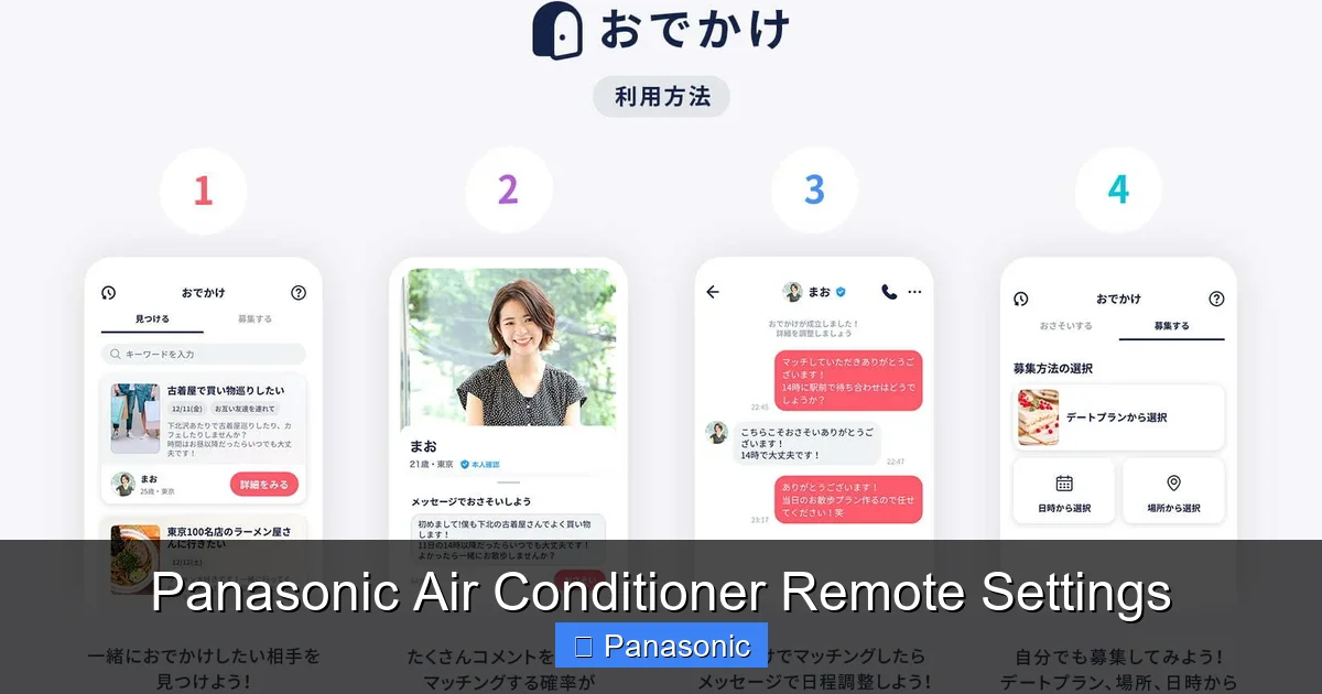 Panasonic Air Conditioner Remote Settings