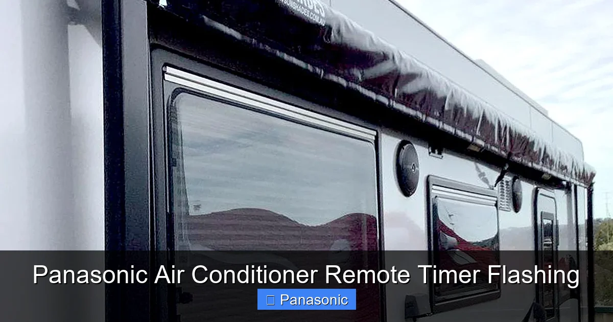 Panasonic Air Conditioner Remote Timer Flashing