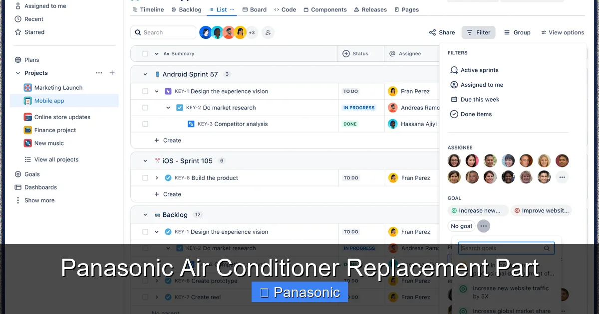 Panasonic Air Conditioner Replacement Part