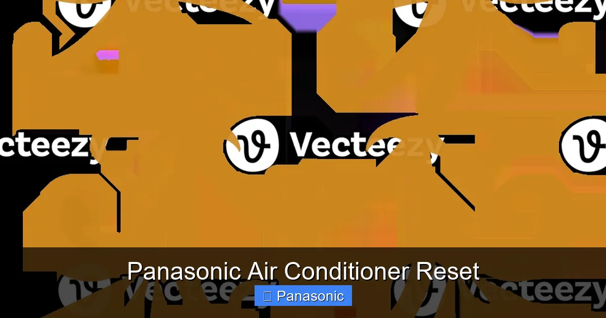 Panasonic Air Conditioner Reset