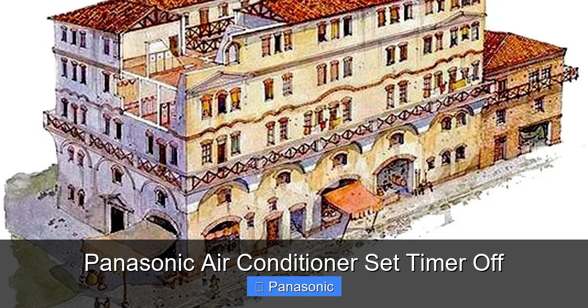 Panasonic Air Conditioner Set Timer Off