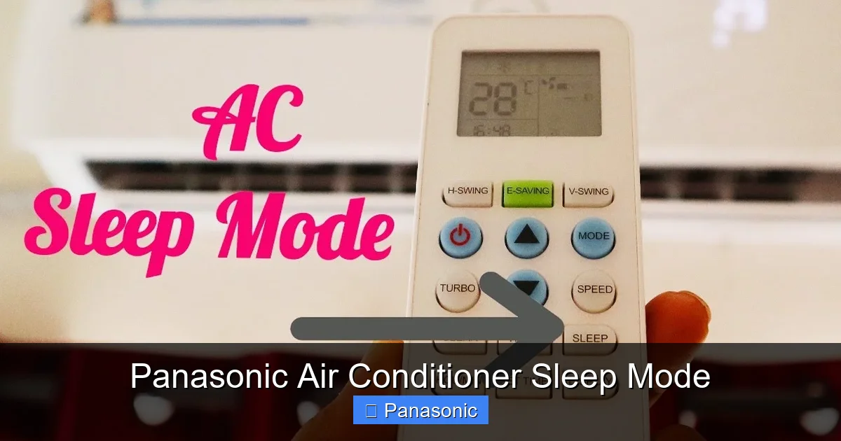 Panasonic Air Conditioner Sleep Mode