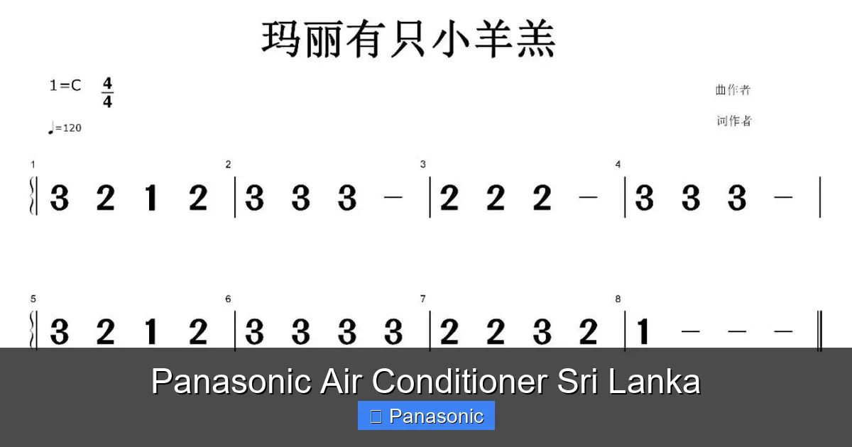 Panasonic Air Conditioner Sri Lanka