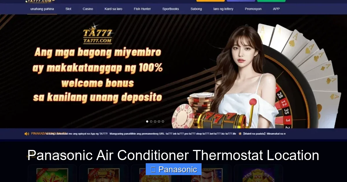 Panasonic Air Conditioner Thermostat Location