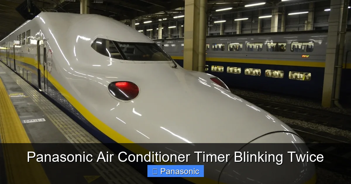 Panasonic Air Conditioner Timer Blinking Twice
