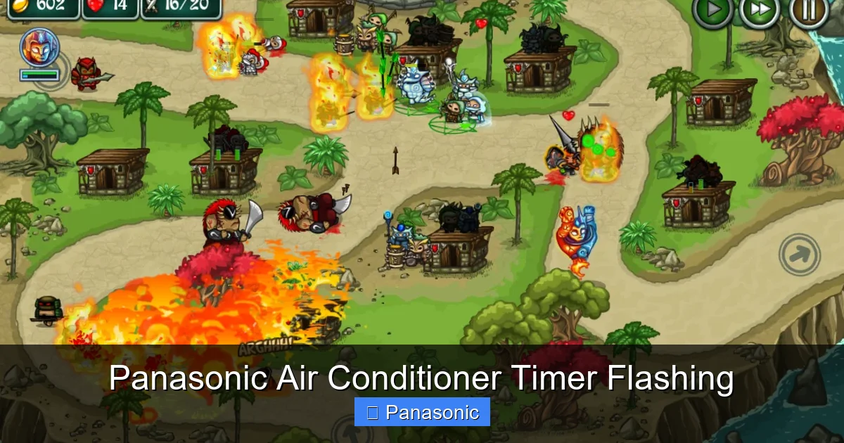 Panasonic Air Conditioner Timer Flashing