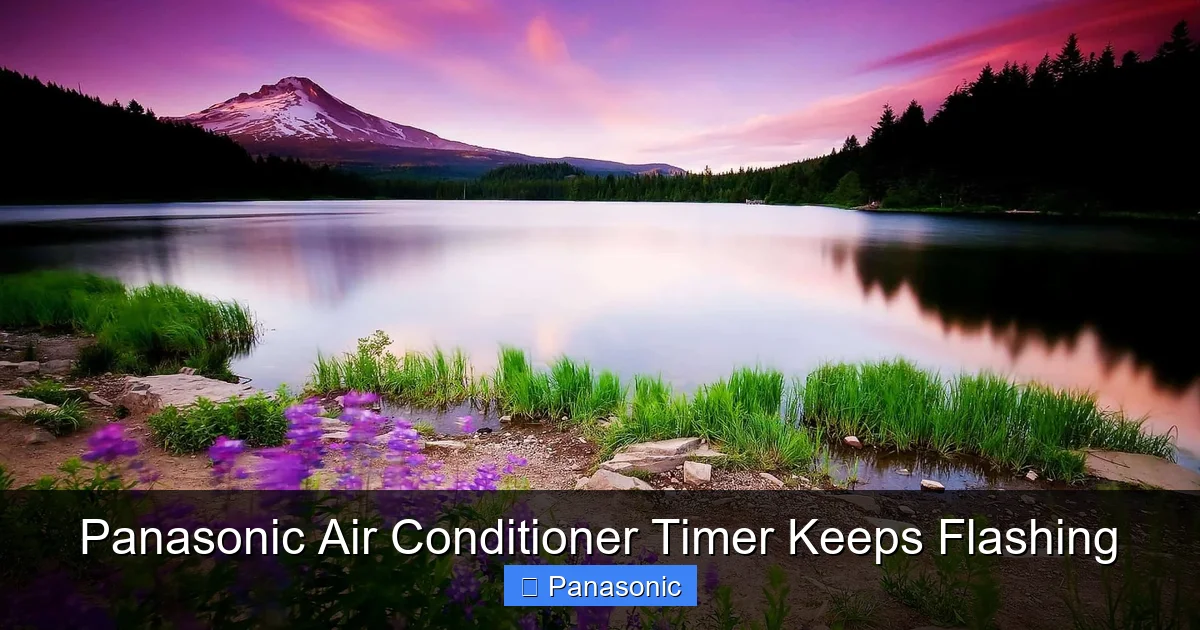 Panasonic Air Conditioner Timer Keeps Flashing