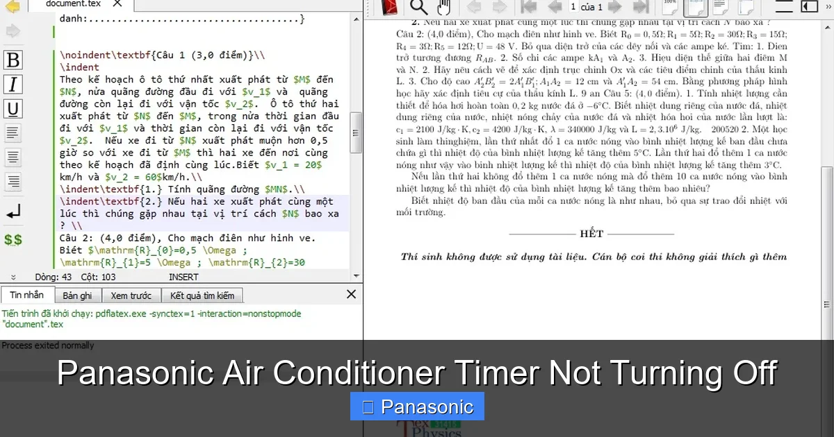 Panasonic Air Conditioner Timer Not Turning Off