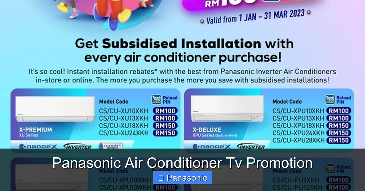 Panasonic Air Conditioner Tv Promotion