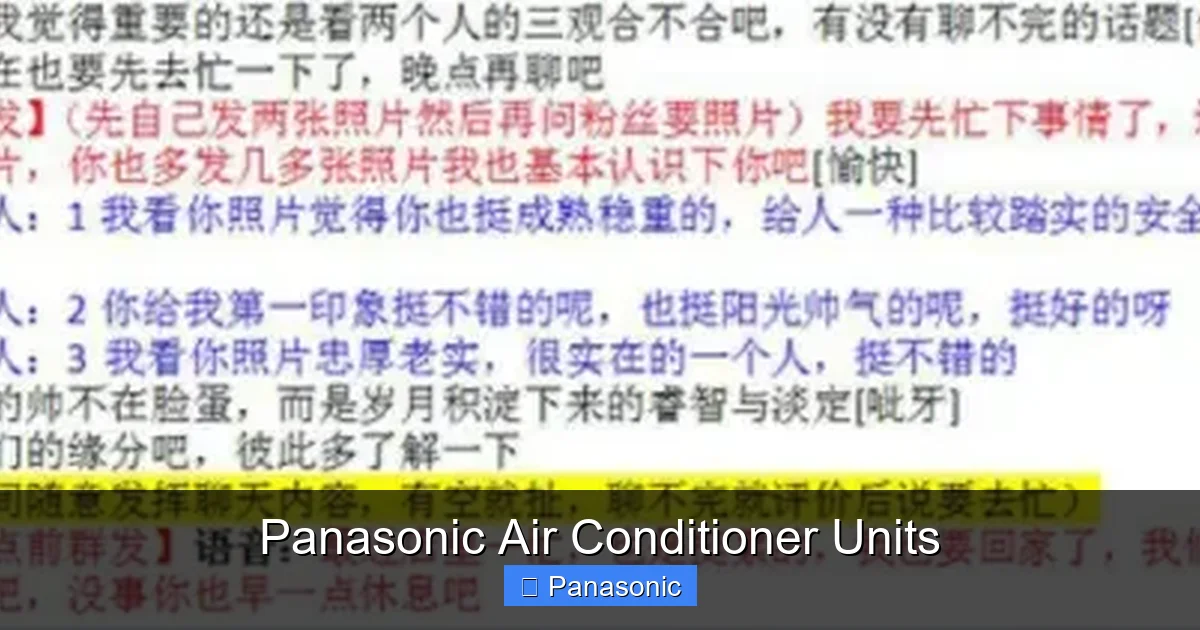 Panasonic Air Conditioner Units