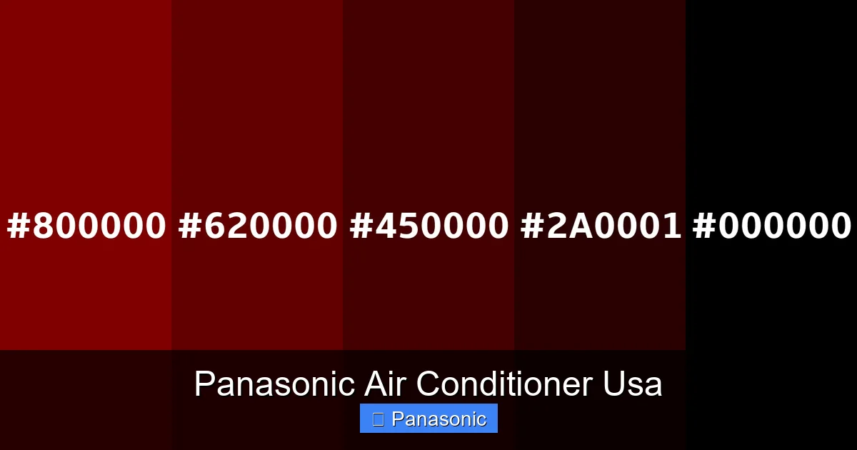 Panasonic Air Conditioner Usa