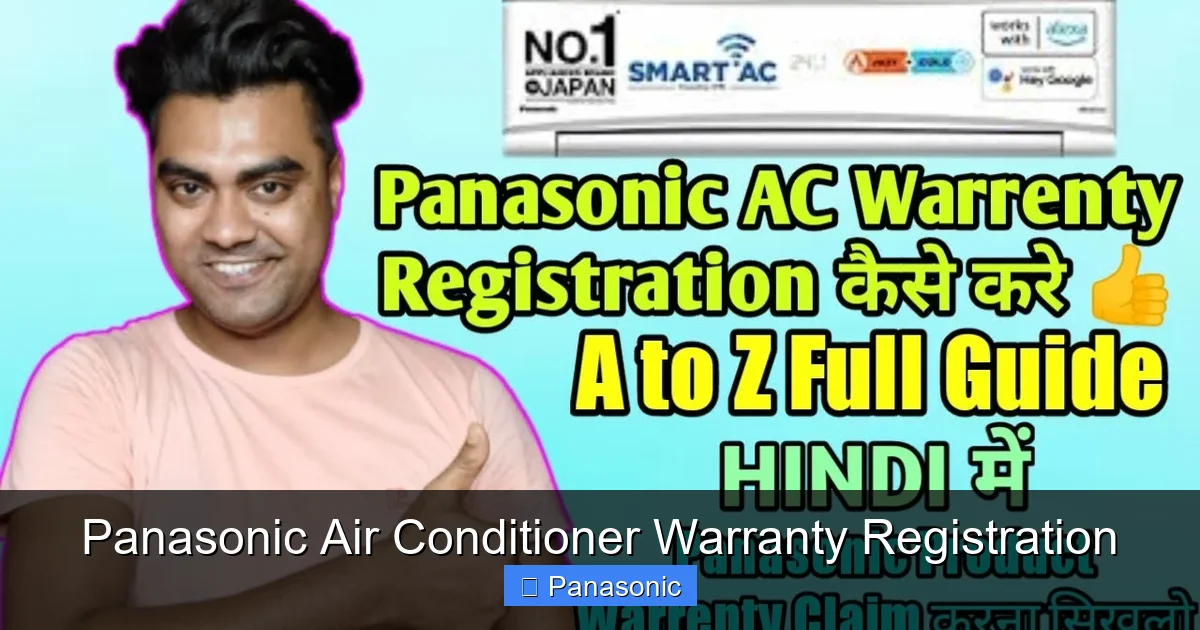 Panasonic Air Conditioner Warranty Registration