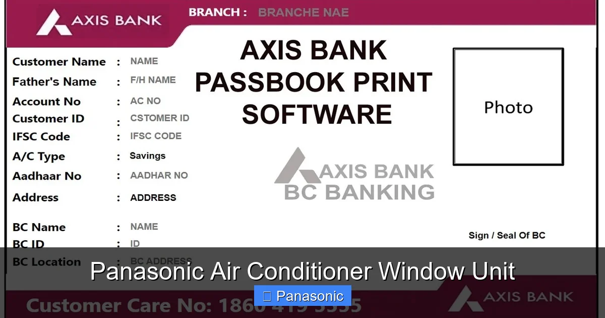 Panasonic Air Conditioner Window Unit