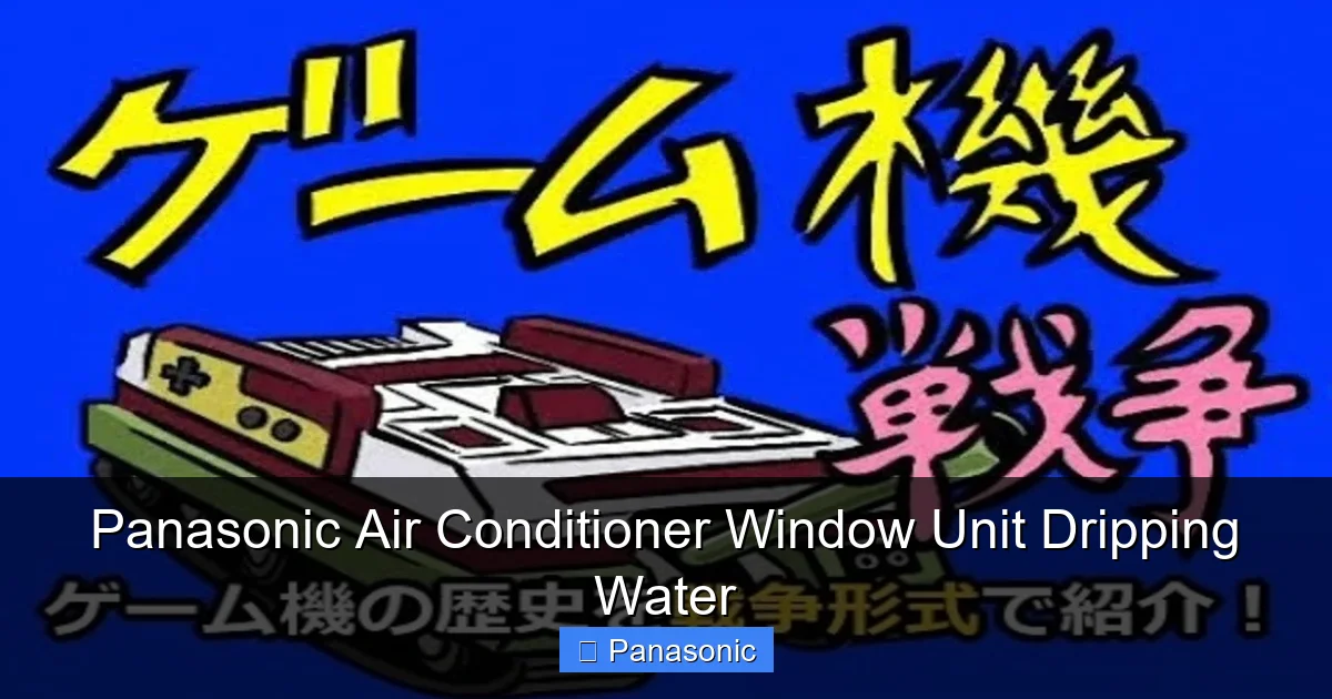 Panasonic Air Conditioner Window Unit Dripping Water