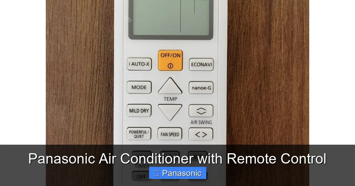 Panasonic Air Conditioner with Remote Control
