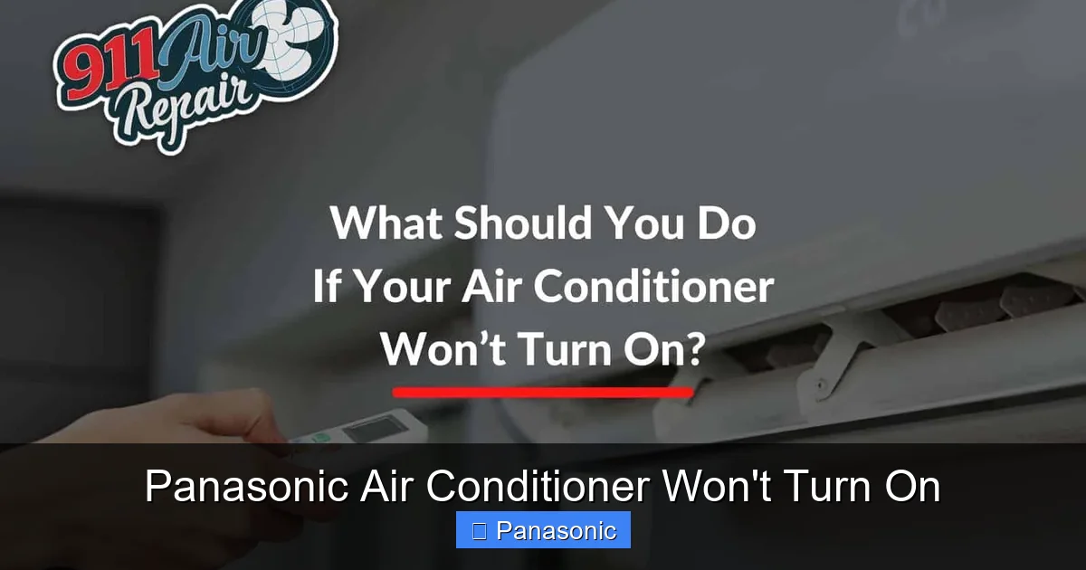 Panasonic Air Conditioner Won't Turn On
