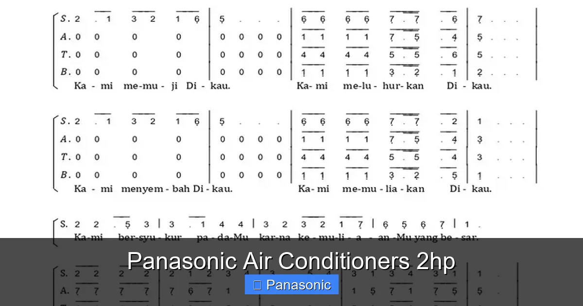 Panasonic Air Conditioners 2hp
