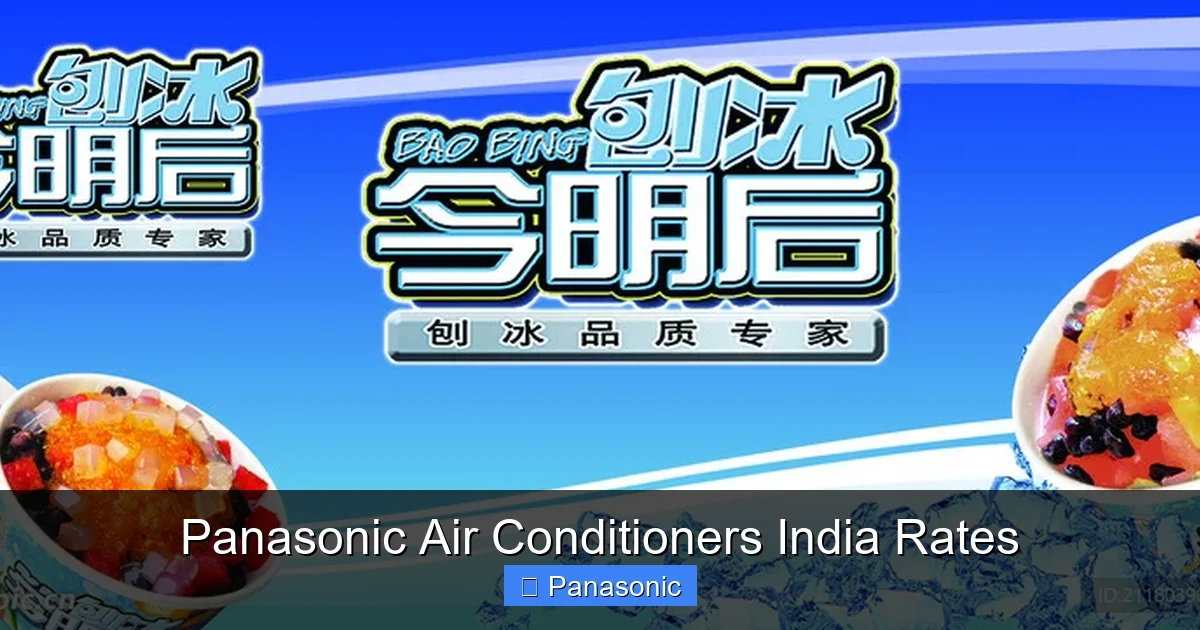 Panasonic Air Conditioners India Rates