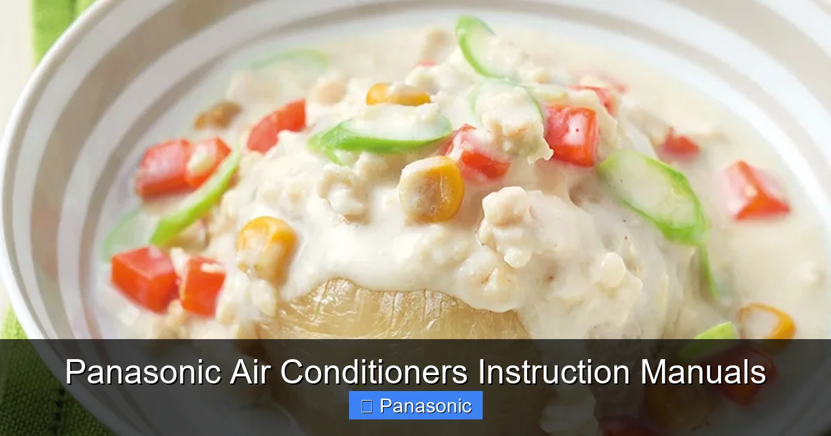 Panasonic Air Conditioners Instruction Manuals