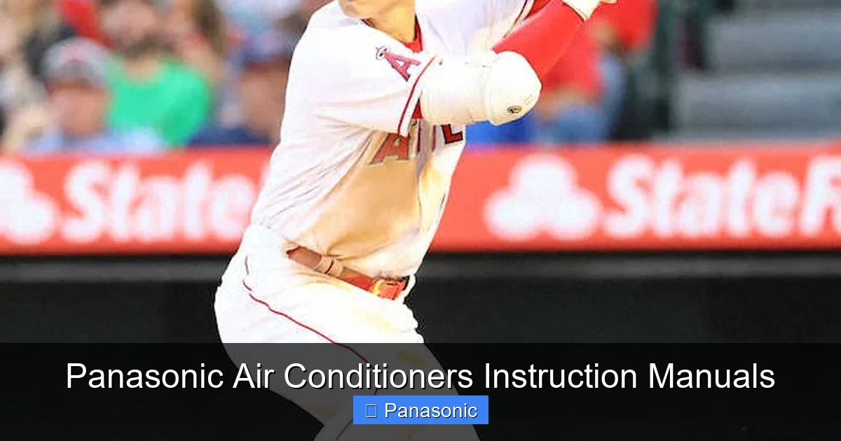 Panasonic Air Conditioners Instruction Manuals