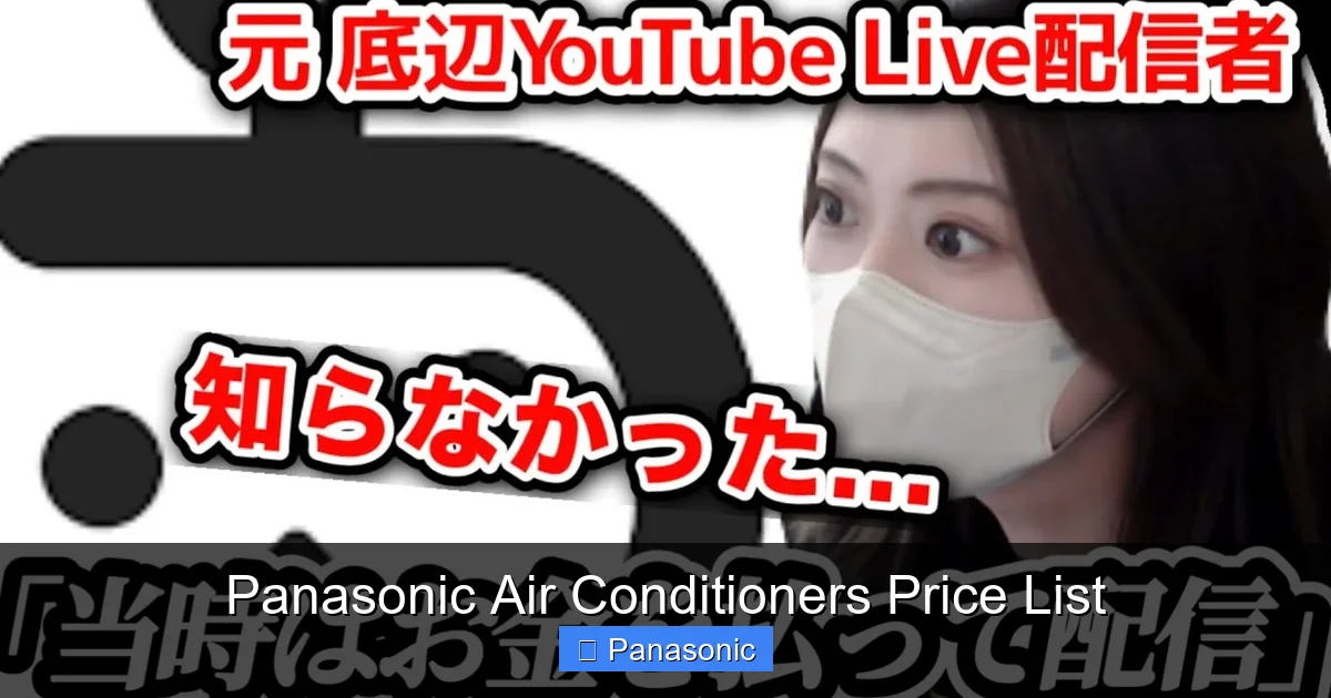 Panasonic Air Conditioners Price List
