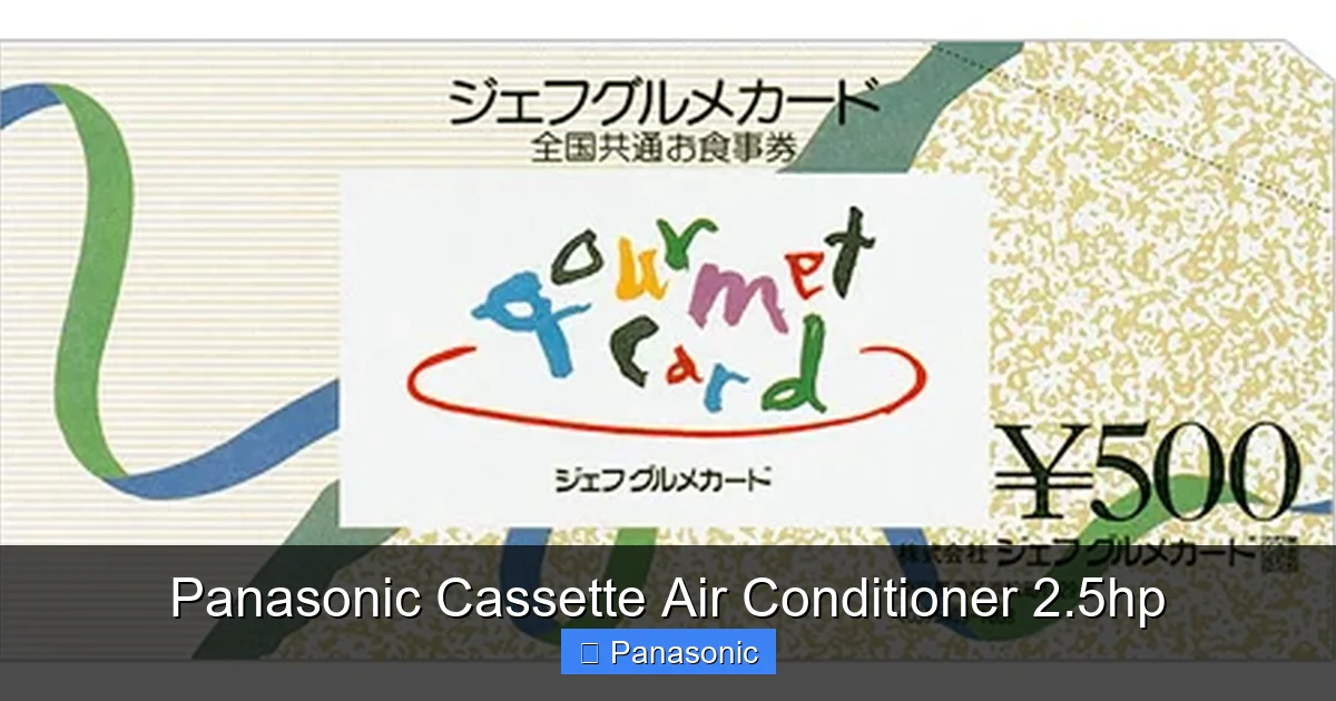 Panasonic Cassette Air Conditioner 2.5hp