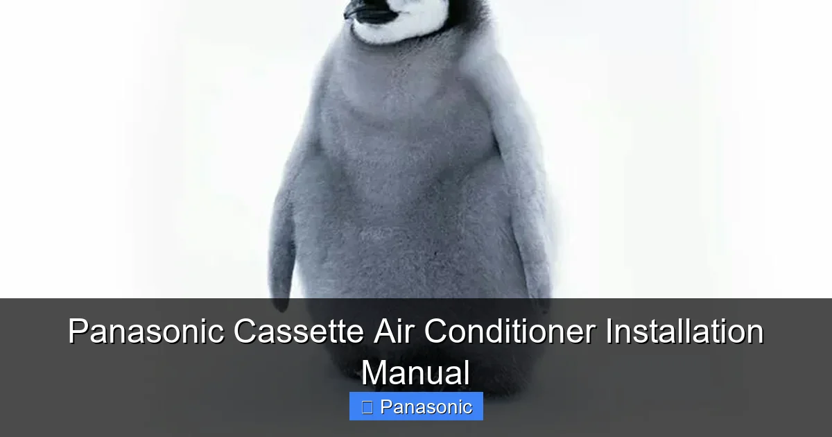 Panasonic Cassette Air Conditioner Installation Manual