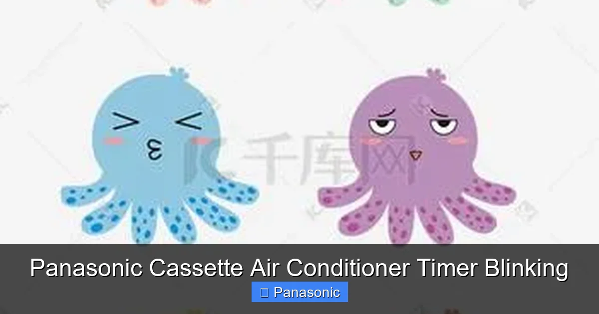 Panasonic Cassette Air Conditioner Timer Blinking