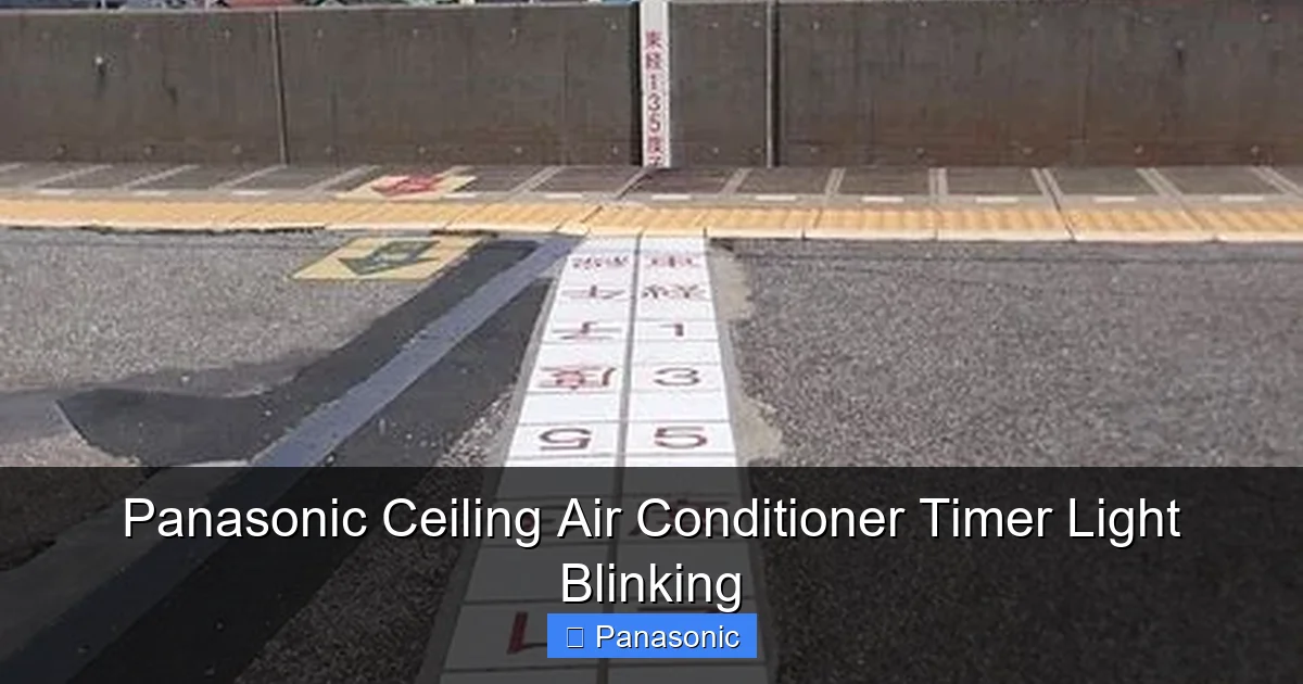 Panasonic Ceiling Air Conditioner Timer Light Blinking