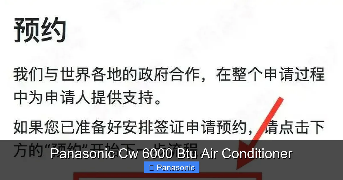 Panasonic Cw 6000 Btu Air Conditioner