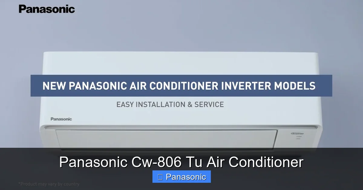 Panasonic Cw-806 Tu Air Conditioner