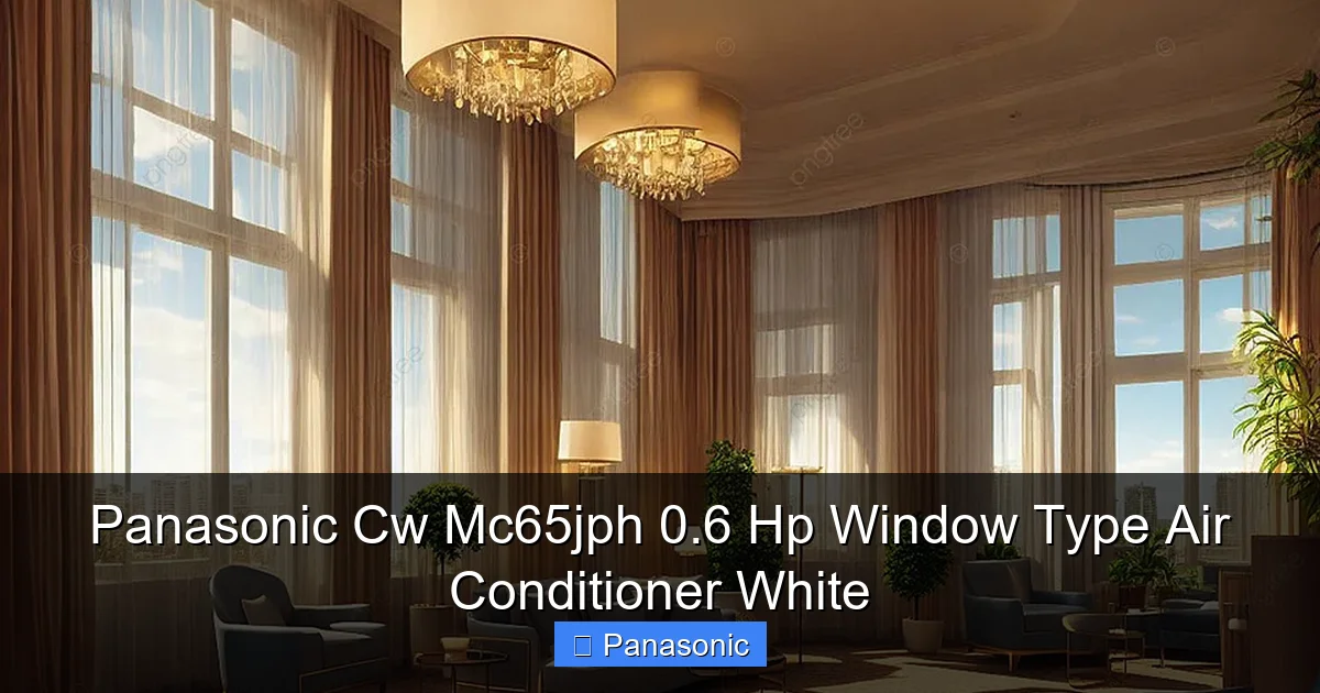 Panasonic Cw Mc65jph 0.6 Hp Window Type Air Conditioner White