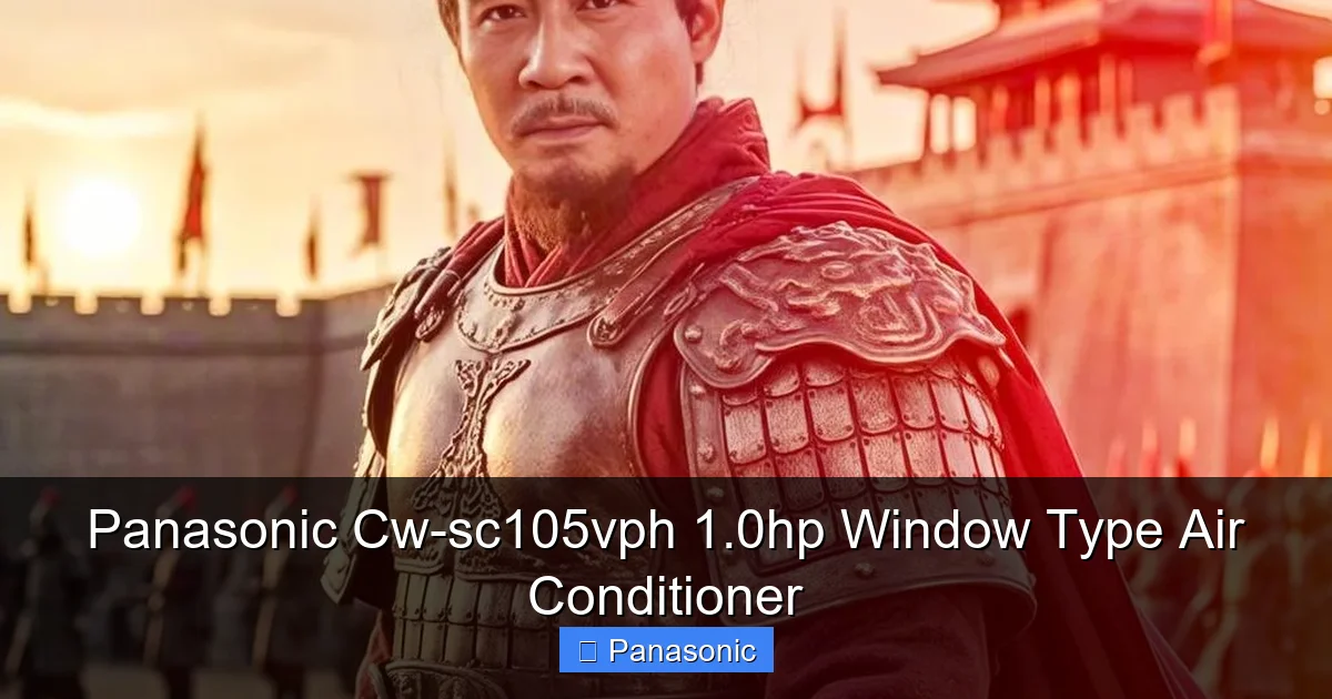Panasonic Cw-sc105vph 1.0hp Window Type Air Conditioner