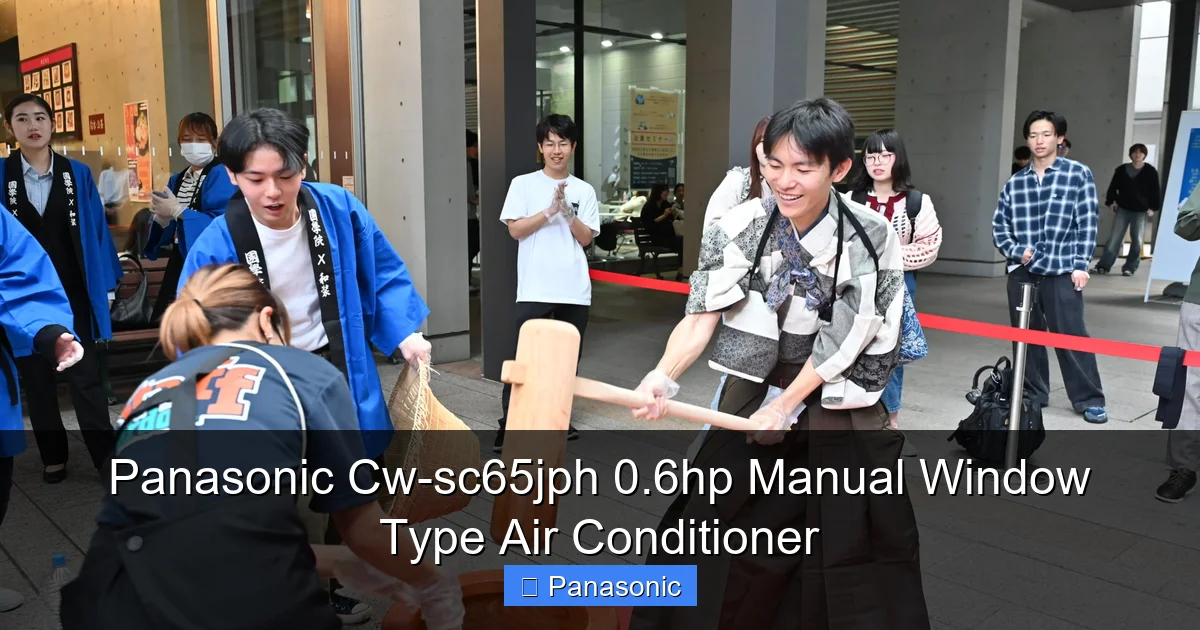 Panasonic Cw-sc65jph 0.6hp Manual Window Type Air Conditioner
