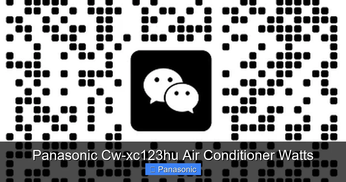 Panasonic Cw-xc123hu Air Conditioner Watts