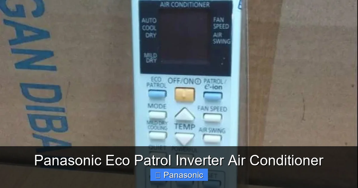 Panasonic Eco Patrol Inverter Air Conditioner
