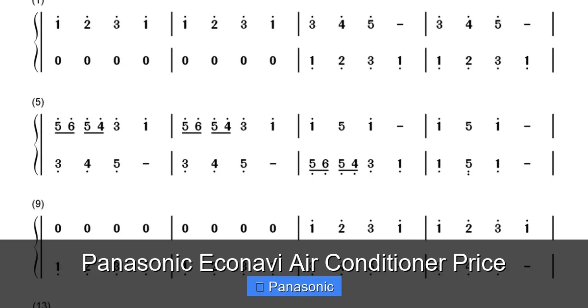 Panasonic Econavi Air Conditioner Price