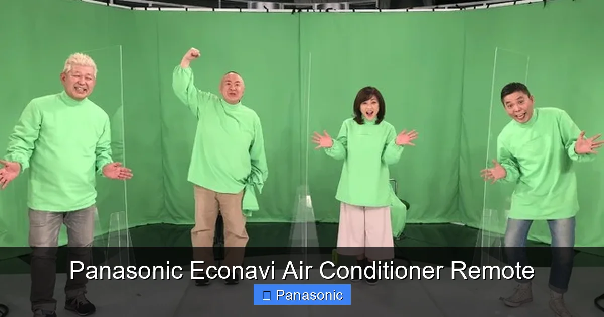 Panasonic Econavi Air Conditioner Remote