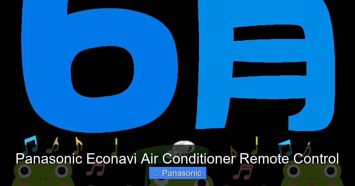 Panasonic Econavi Air Conditioner Remote Control
