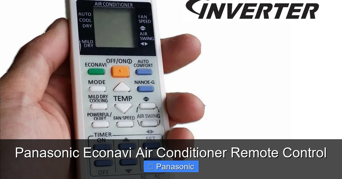 Panasonic Econavi Air Conditioner Remote Control