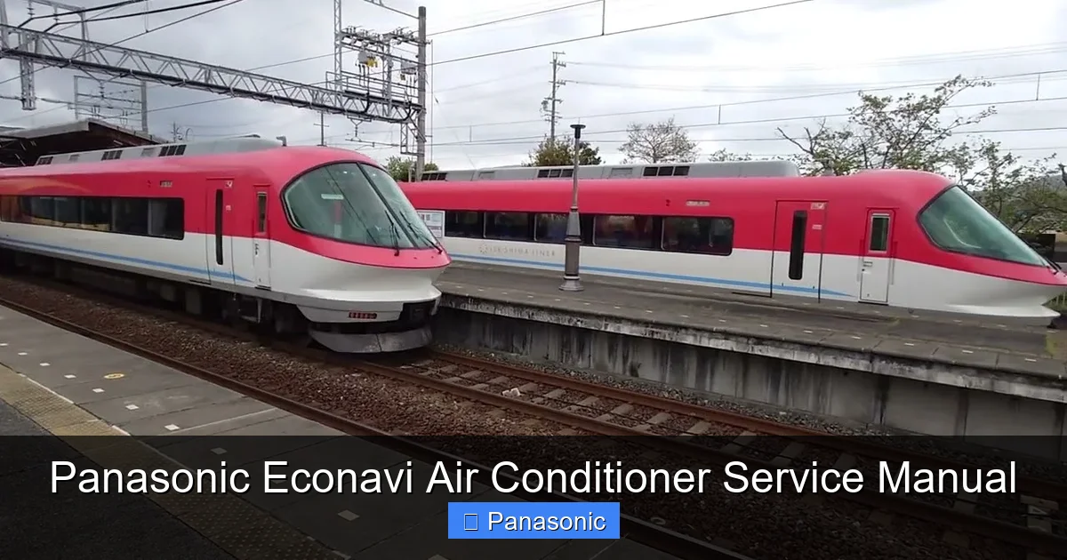 Panasonic Econavi Air Conditioner Service Manual