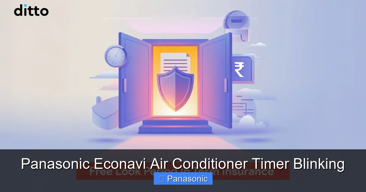 Panasonic Econavi Air Conditioner Timer Blinking